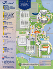 Bay Lake Tower at Disney's Contemporary Resort Map